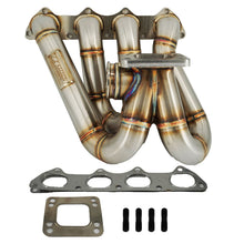 Load image into Gallery viewer, B Series Hood Exit T4 .82 Top Mount Turbo Manifold Kit GSR Si B16 B18 B20 44mm For Civic Si DC2