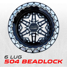 Load image into Gallery viewer, 504 Billet Aluminum Can-Am Beadlock wheel 6 lug Black