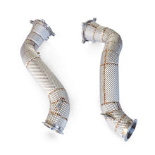 Load image into Gallery viewer, Catless Hi Flow Heat Shield Downpipes For McLaren 720s 4.0T