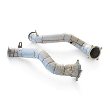Load image into Gallery viewer, Catless Hi Flow Heat Shield Downpipes For McLaren 720s 4.0T