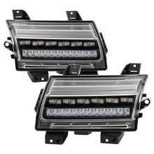 Load image into Gallery viewer, Spyder Jeep Wrangler 2018-2019 (Halogen Model Only) LED Front Bumper Lights - Seq. Signal - Black 5086785