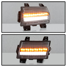 Load image into Gallery viewer, Spyder Jeep Wrangler 2018-2019 (Halogen Model Only) LED Front Bumper Lights - Seq. Signal - Black 5086785