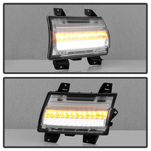 Load image into Gallery viewer, Spyder Jeep Wrangler 2018-2019 (LED Model Only) LED Front Bumper Lights - Sequential Signal - Chrome 5086792