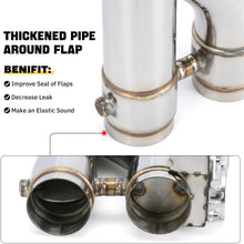 Load image into Gallery viewer, Universal 2.5 Inch Dual Stainless Steel Exhaust Valve Pipe Kit 2PC