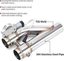 Load image into Gallery viewer, Universal 2.5 Inch Stainless Steel Exhaust Valve Pipe Kit