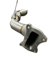 Load image into Gallery viewer, SPDZ1 K Series Megaphone Header Downpipe 12-15 Civic Si FG &amp; 13-15 Acura ILX Cast Bellmouth