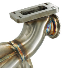 Load image into Gallery viewer, BMW E36 E46 E39 Tubular Top Mount Turbo Manifold T3 T4 Flange 44mm Wastegate