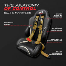 Load image into Gallery viewer, 2" &amp; 3" 4pt &amp; 5pt Elite Series Race Latch "EZ" Adjust Harness