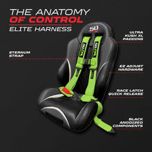 Load image into Gallery viewer, 2" &amp; 3" 4pt &amp; 5pt Elite Series Race Latch "EZ" Adjust Harness