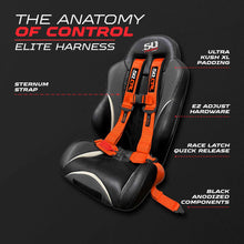 Load image into Gallery viewer, 2" &amp; 3" 4pt &amp; 5pt Elite Series Race Latch "EZ" Adjust Harness