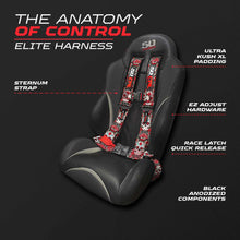 Load image into Gallery viewer, 2" &amp; 3" 4pt &amp; 5pt Elite Series Race Latch "EZ" Adjust Harness