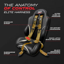 Load image into Gallery viewer, 2" &amp; 3" 4pt &amp; 5pt Elite Series Race Latch "EZ" Adjust Harness