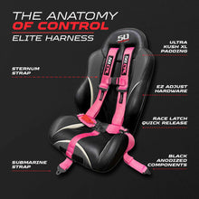 Load image into Gallery viewer, 2" &amp; 3" 4pt &amp; 5pt Elite Series Race Latch "EZ" Adjust Harness