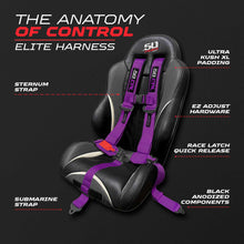 Load image into Gallery viewer, 2" &amp; 3" 4pt &amp; 5pt Elite Series Race Latch "EZ" Adjust Harness