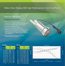 Load image into Gallery viewer, 450lph In-Tank E85 Fuel Pump High Pressure Version with Installation Kit