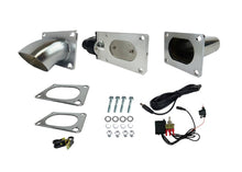 Load image into Gallery viewer, Granatelli Single 3" Electronic Exhaust Oval Cutout Kit – Stainless Weld-In (313530)