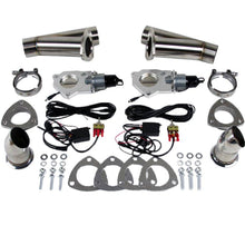 Load image into Gallery viewer, Granatelli Motor Sports Dual Electronic Exhaust Cutout Kit 307522D - Stainless Steel Weld-In - 2.25"