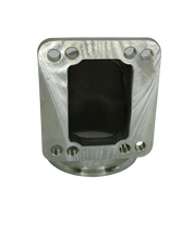 Load image into Gallery viewer, Granatelli Motor Sports Turbo Adapter, 90^ Cast Elbow. 3.0" V-Band to T3/T4 Housing, Threaded