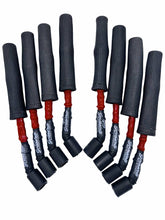 Load image into Gallery viewer, Granatelli GM LS &amp; LT 0-Ohm 10" Red High-Temp Spark Plug Wires w/ Kevlar Boots – 28-1545HTRB