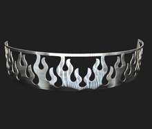Load image into Gallery viewer, Blingz Beauty Bandz, 14" Diameter, 3" Tall Air Cleaner Grill - Flames