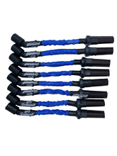 Load image into Gallery viewer, Granatelli GM LS &amp; LT 0-Ohm 12" Blue High-Temp Spark Plug Wires – 28-1629HTBL