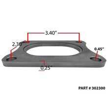 Load image into Gallery viewer, Granatelli Motor Sports Oval Exhaust Flange, 3 Inch, Stainless Steel