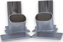 Load image into Gallery viewer, Granatelli Motor Sports Electronic Exhaust Oval Cutout Kit 313530D - Stainless Steel Weld-In