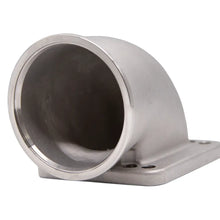 Load image into Gallery viewer, Granatelli Motor Sports Turbo Adapter, 90^ Cast Elbow. 3.0" V-Band to T3/T4 Housing, Threaded
