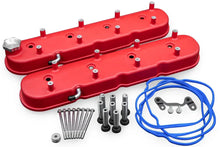 Load image into Gallery viewer, Granatelli Motor Sports LS Tall Valve Cover Red Wrinkle Finish, 4.8, 5.3, 5.7, 6.0, 6.2, 7.0L, Pair - 640363