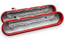 Load image into Gallery viewer, Granatelli Motor Sports LS Tall Valve Cover Red Wrinkle Finish, 4.8, 5.3, 5.7, 6.0, 6.2, 7.0L, Pair - 640363