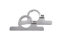 Load image into Gallery viewer, Granatelli Motor Sports 1.50" (38mm) Aluminum Fuel Filter Mounting Brackets Clear Anodize
