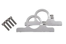 Load image into Gallery viewer, Granatelli Motor Sports 2.00" (50mm) Aluminum Fuel Filter Mounting Brackets Clear Anodize