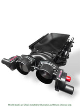Load image into Gallery viewer, Granatelli MEGAZILLA Black Billet LS Intake Manifold – Twin 103mm Inlets – 980103