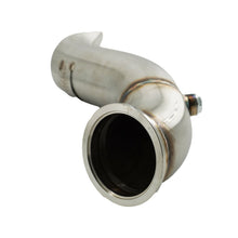 Load image into Gallery viewer, H Series Tear Drop Hood Exit Up Pipe Dump Tube For Top Mount Turbo Manifold Outlet