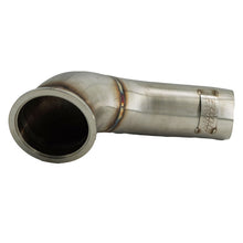 Load image into Gallery viewer, B Series Tear Drop Hood Exit Up Pipe Dump Tube For Top Mount Turbo Manifold Outlet