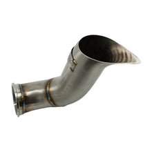 Load image into Gallery viewer, B Series Tear Drop Hood Exit Up Pipe Dump Tube For Top Mount Turbo Manifold Outlet