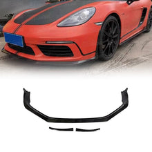 Load image into Gallery viewer, Carbon Fiber Front Bumper Lip for Porsche Cayman Boxster 718 16-18