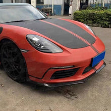 Load image into Gallery viewer, Carbon Fiber Front Bumper Lip for Porsche Cayman Boxster 718 16-18