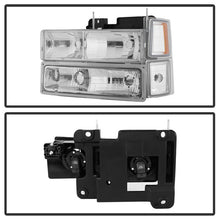 Load image into Gallery viewer, SPYDER Xtune Chevy Suburban 94-98 Headlights w/ Corner &amp; Parking Lights 8pcs Chrome HD-JH-CCK88-AM-C-SET 5069535