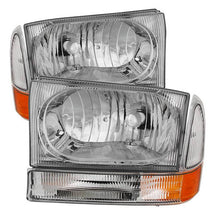 Load image into Gallery viewer, SPYDER Xtune Ford F250/350/450 Superduty 99-04 Crystal Headlights w/ Bumper Lights HD-JH-FF25099-AM-C 9025419