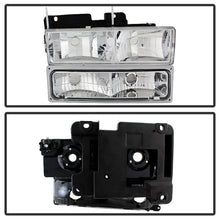 Load image into Gallery viewer, SPYDER Xtune GMC Yukon 94-99 Headlights w/ Corner &amp; Parking Lights 8pcs Sets -Chrome HD-JH-GCK94-AM-C-SET 9034435