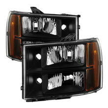 Load image into Gallery viewer, SPYDER Xtune GMC Sierra 07-13 Crystal Headlights Black HD-JH-GSIE07-AM-BK 9034749