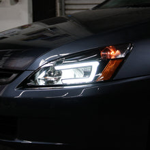 Load image into Gallery viewer, xTune Honda Accord 03-07 2/4Dr LED DRL Crystal Headlights - OE Black HD-JH-HA03-LED-BK 9949425