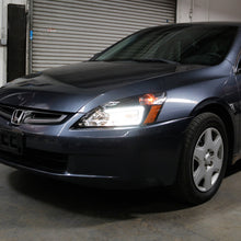 Load image into Gallery viewer, xTune Honda Accord 03-07 2/4Dr LED DRL Crystal Headlights - OE Black HD-JH-HA03-LED-BK 9949425