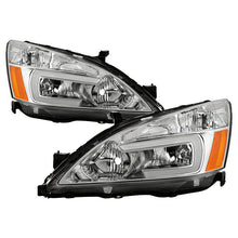 Load image into Gallery viewer, xTune Honda Accord 03-07 2/4Dr LED DRL Crystal Headlights - OE Chrome HD-JH-HA03-LED-C 9949418
