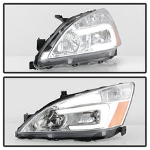 Load image into Gallery viewer, xTune Honda Accord 03-07 2/4Dr LED DRL Crystal Headlights - OE Chrome HD-JH-HA03-LED-C 9949418