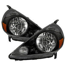 Load image into Gallery viewer, SPYDER 07-08 Honda Fit Halogen OE Headlights - Black (HD-JH-HFIT07-OE-BK-SET) 9958533