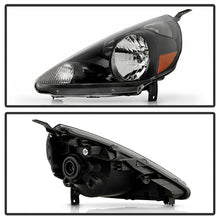 Load image into Gallery viewer, SPYDER 07-08 Honda Fit Halogen OE Headlights - Black (HD-JH-HFIT07-OE-BK-SET) 9958533