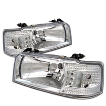 Load image into Gallery viewer, Spyder Ford F150 92-96/Ford Bronco 92-96 1PC LED ( LEDs)Crystal Headlights Chrm HD-YD-FB92-1PC-C 5012500