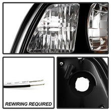 Load image into Gallery viewer, Spyder Ford Mustang 87-93 1PC LED (Replaceable LEDs)Crystal Headlights Black HD-YD-FM87-1PC-LED-BK 5012531